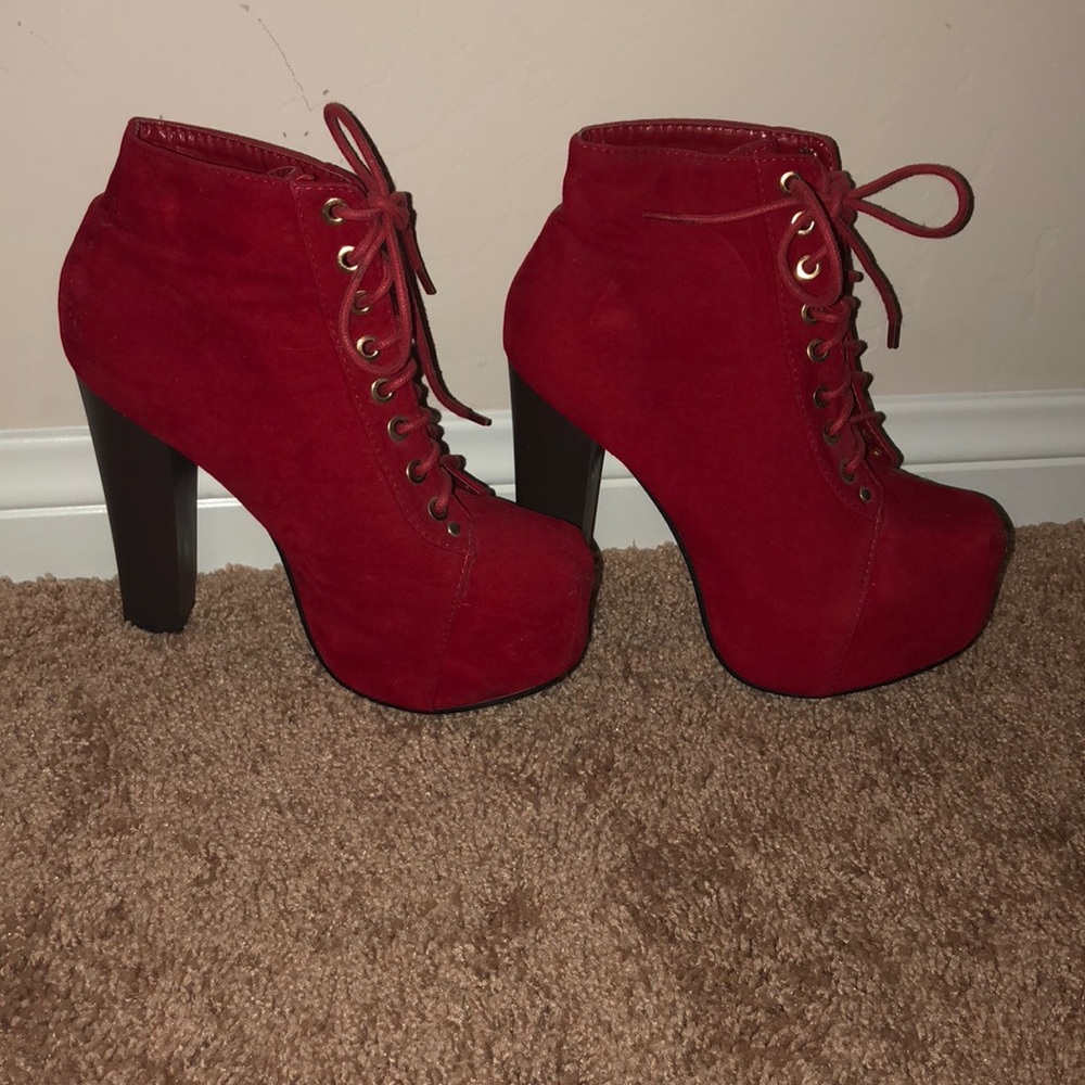 Red booties